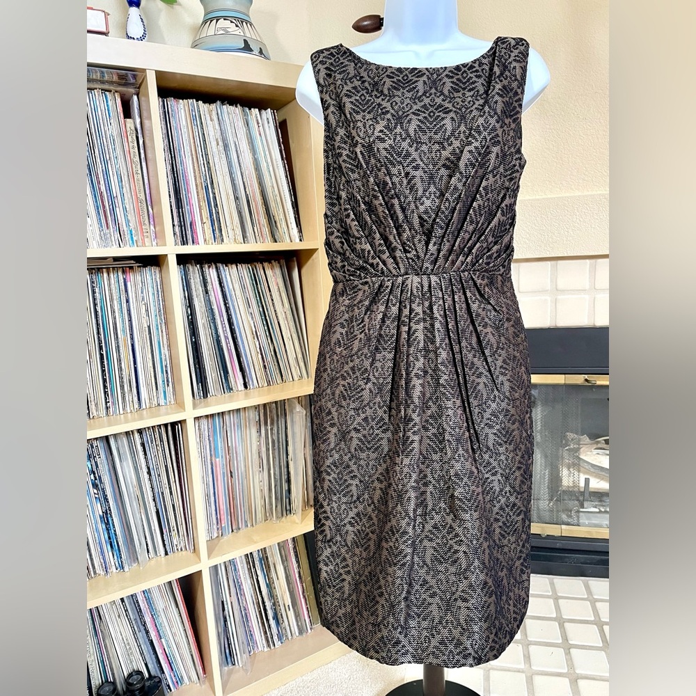 Elegant Vintage-vibe, Max & Cleo Black Textured Party Dress